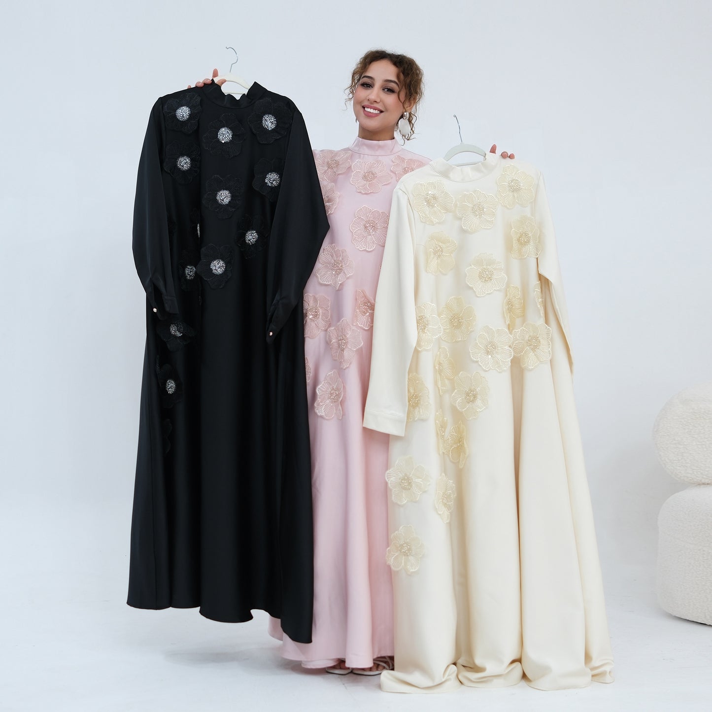 Turkish-style Abaya for Women | Modest Maxi Dress | Elegant Muslim Dress.