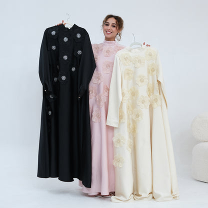 Turkish-style Abaya for Women | Modest Maxi Dress | Elegant Muslim Dress.