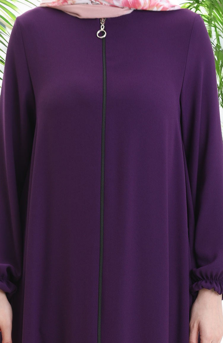 Abaya damson Mevlana Elegant Polyester.