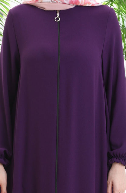 Abaya damson Mevlana Elegant Polyester.