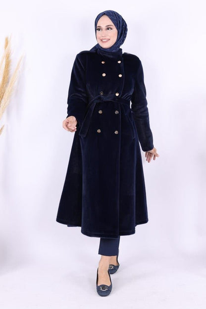 Coat – Elegant Winter Style Snap Button.