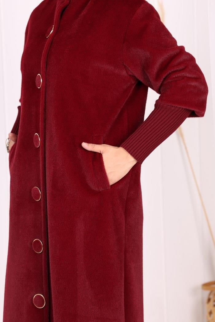 Women’s Long Mink Coat – Modest Winter Wear & Hijab Style Coat