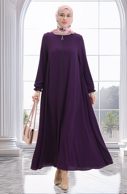 Abaya damson Mevlana Elegant Polyester.