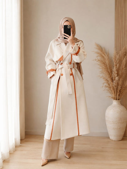 Elegant Belted Women’s Coat