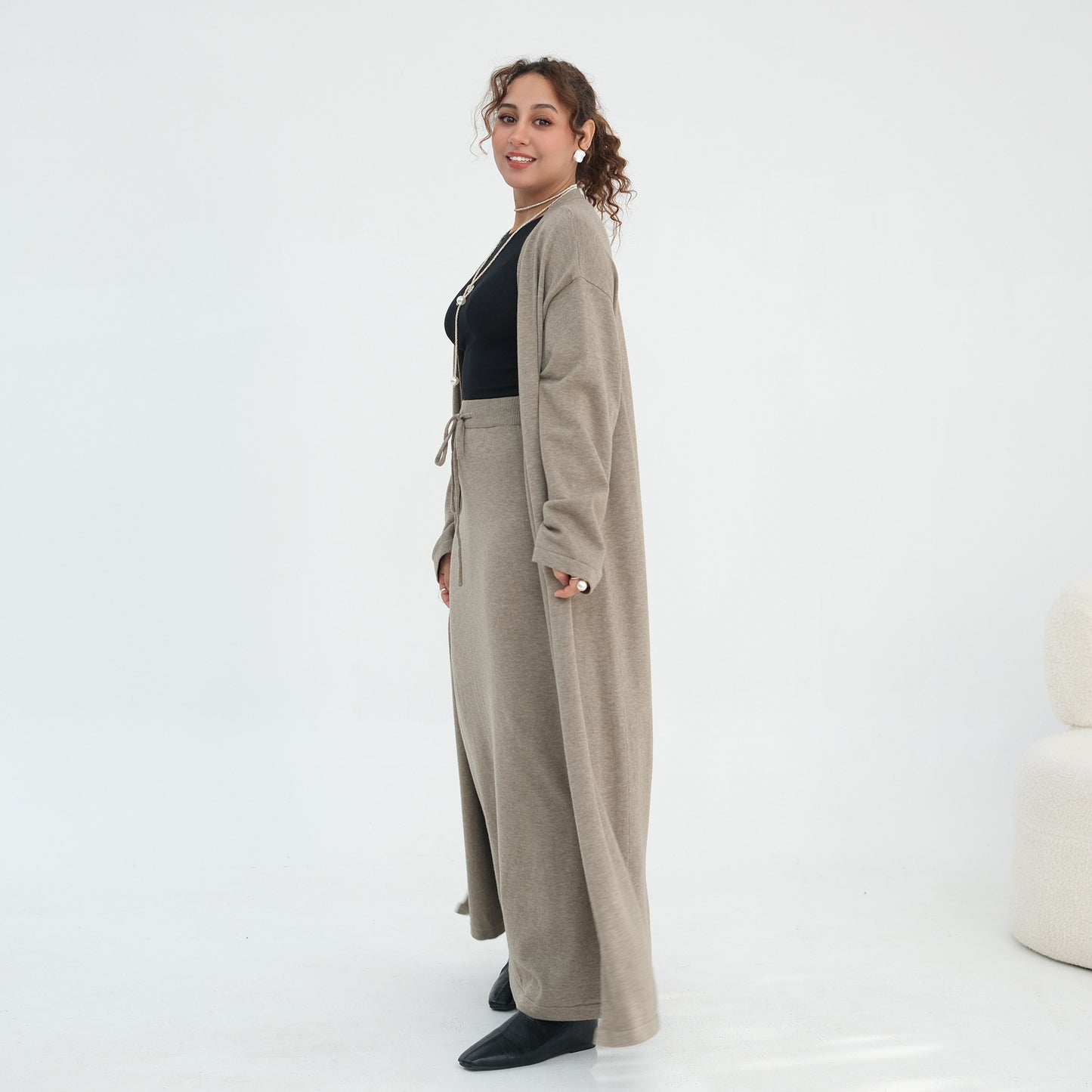 Mocha Elegance Set | Anab Abaya