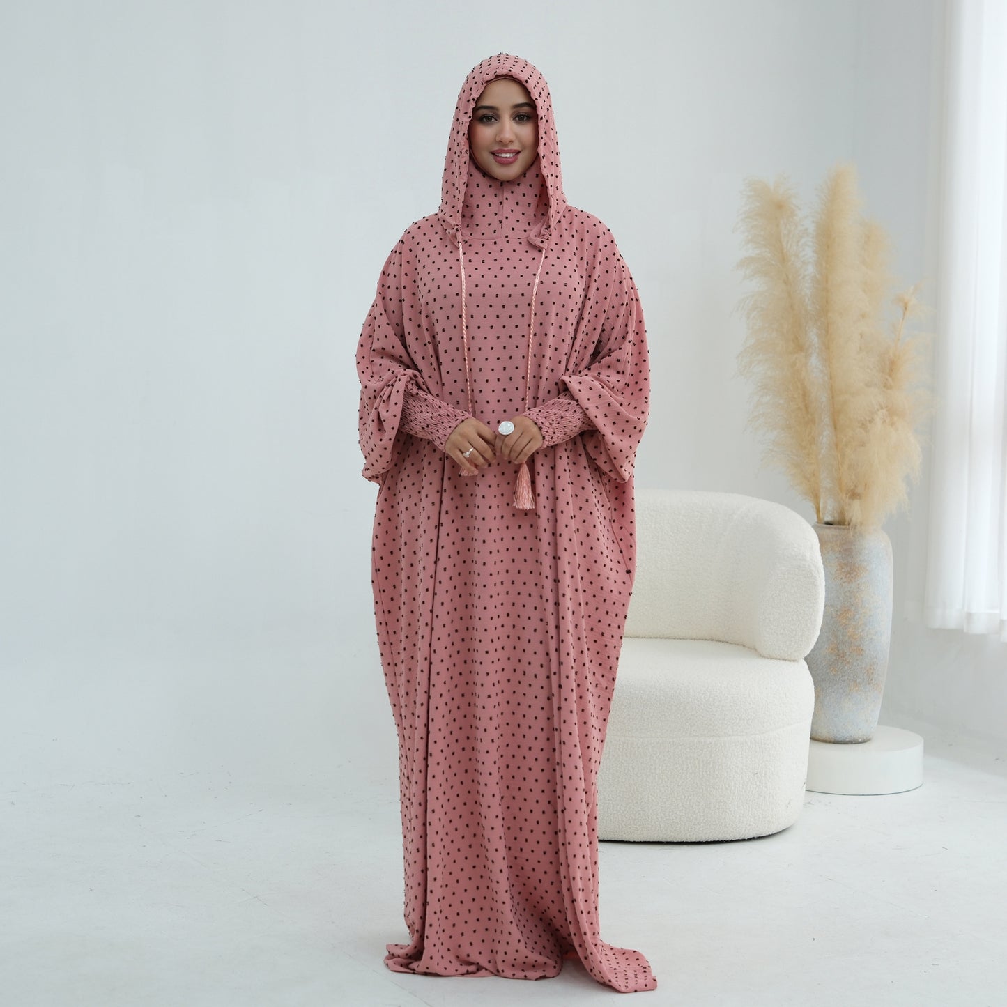 Hooded Prayer Abaya with Matching Hijab
