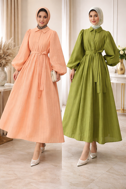 Elegant Abaya 2026 – Modest Button Down Ramadan Dress