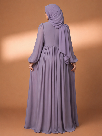 Plus Size Lavender Maxi Dress