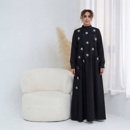 Turkish-style Abaya for Women | Modest Maxi Dress | Elegant Muslim Dress.