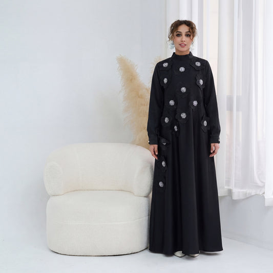Turkish-style Abaya for Women | Modest Maxi Dress | Elegant Muslim Dress.