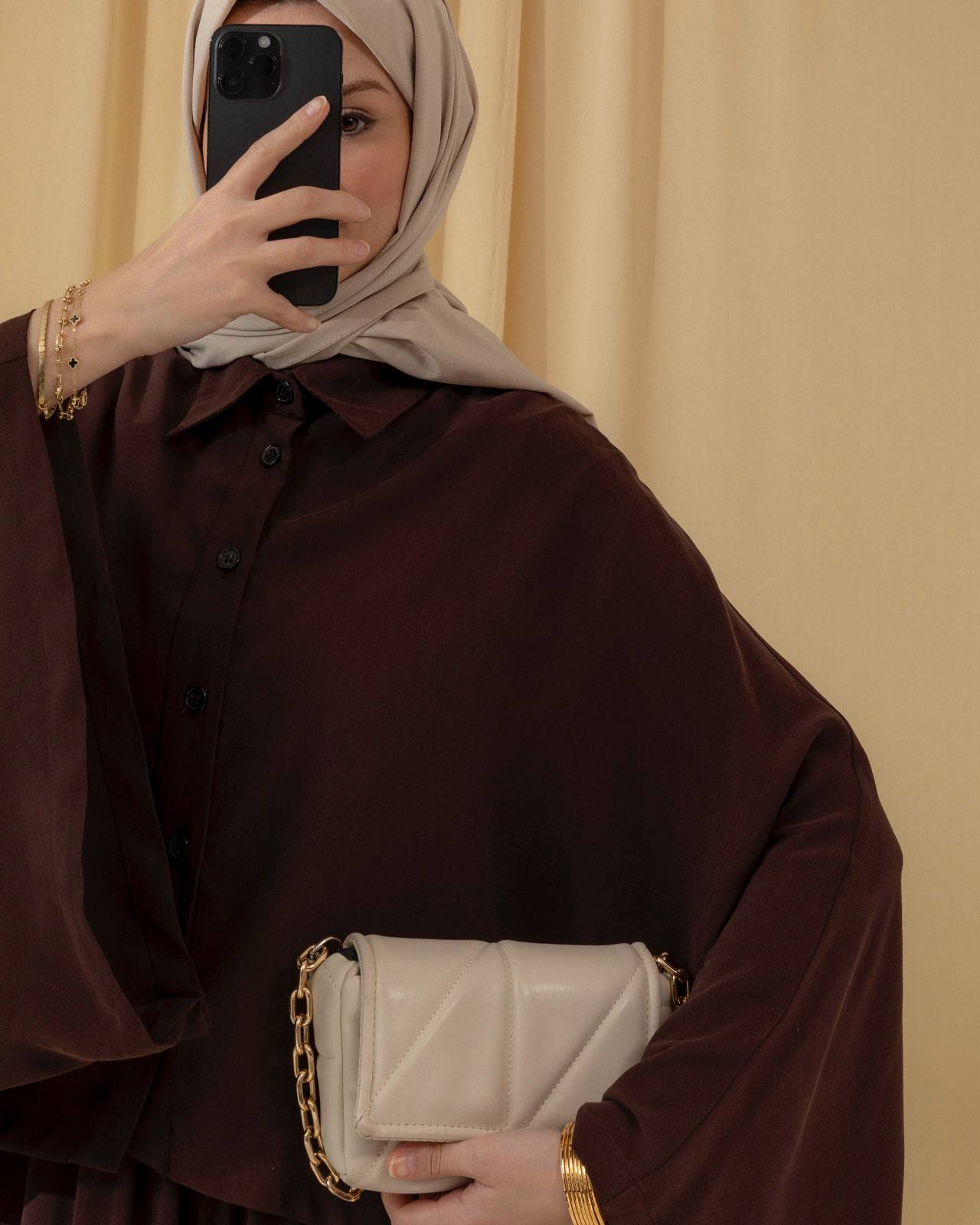 Loose-Fit Long-Sleeve Tunic & Pinafore.