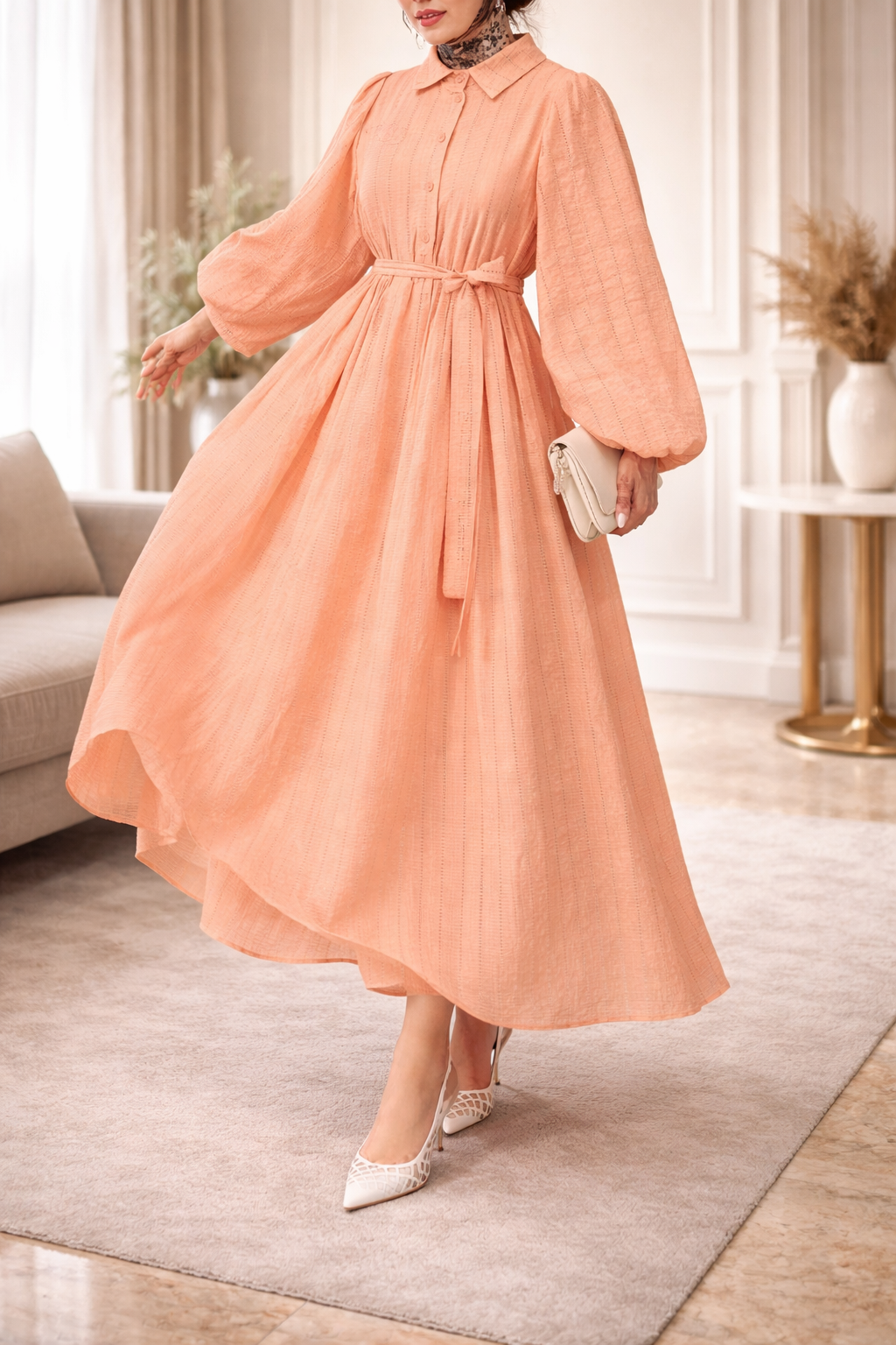 Elegant Abaya 2026 – Modest Button Down Ramadan Dress