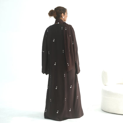 Abaya with Matching Hijab | Modest Maxi Dress for Women | Elegant Islamic Prayer Dress | Loose Fit Eid, Ramadan & Everyda