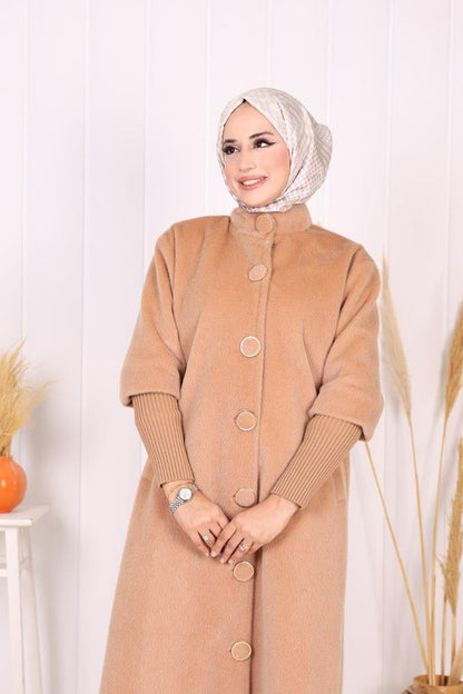 Women’s Long Mink Coat – Modest Winter Wear & Hijab Style Coat