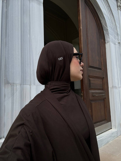 Luxury Modest Wear Set | White Abaya with Drawstring Waist