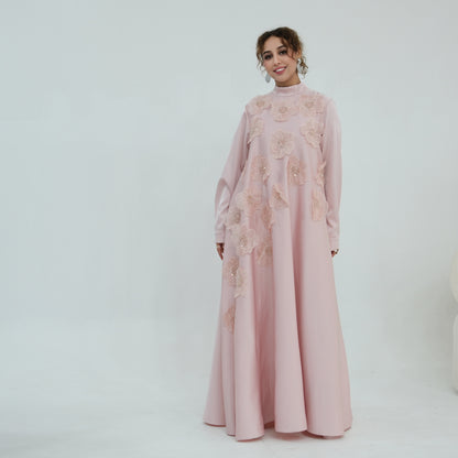 Turkish-style Abaya for Women | Modest Maxi Dress | Elegant Muslim Dress.