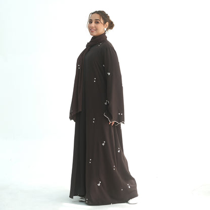 Abaya with Matching Hijab | Modest Maxi Dress for Women | Elegant Islamic Prayer Dress | Loose Fit Eid, Ramadan & Everyda