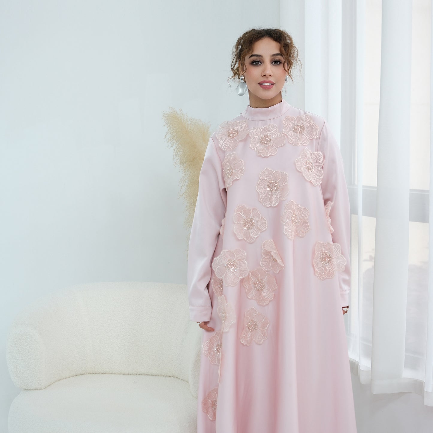Turkish-style Abaya for Women | Modest Maxi Dress | Elegant Muslim Dress.