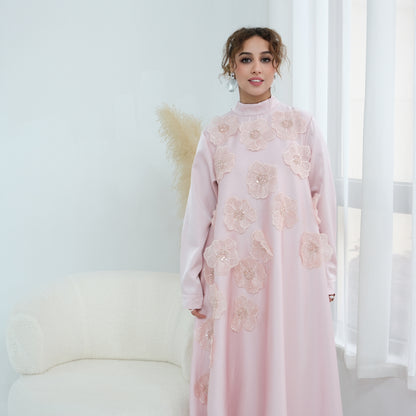 Turkish-style Abaya for Women | Modest Maxi Dress | Elegant Muslim Dress.