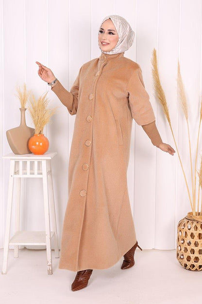 Women’s Long Mink Coat – Modest Winter Wear & Hijab Style Coat