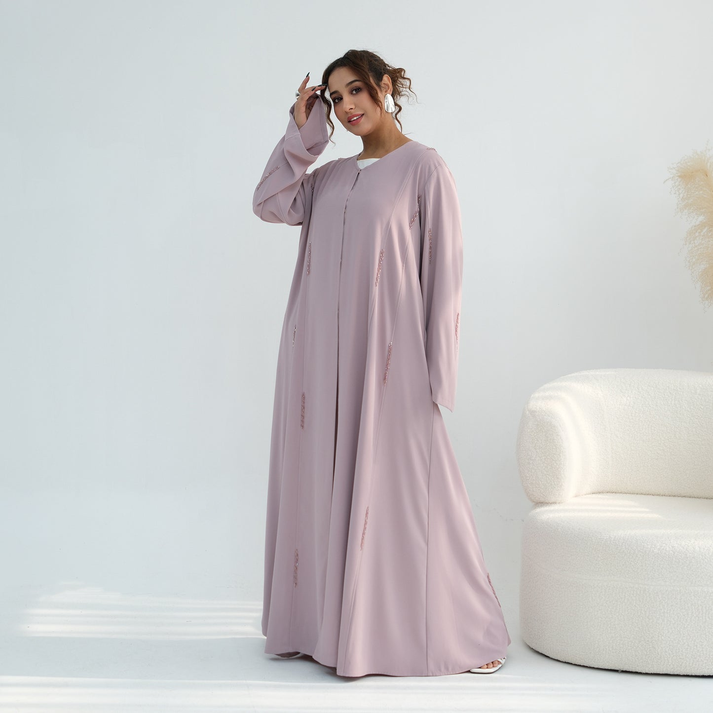 Luxury Stone Abaya – Elegant Modest Wear for Women