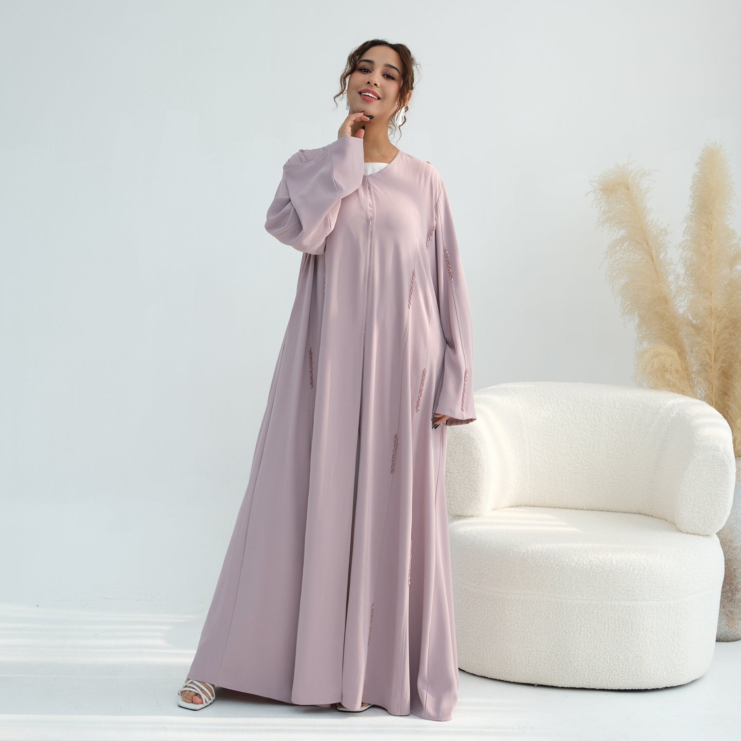 Luxury Stone Abaya – Elegant Modest Wear for Women