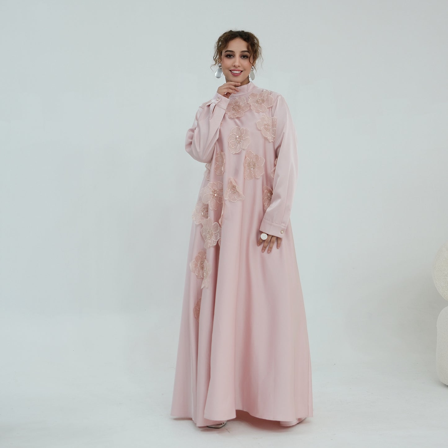 Turkish-style Abaya for Women | Modest Maxi Dress | Elegant Muslim Dress.