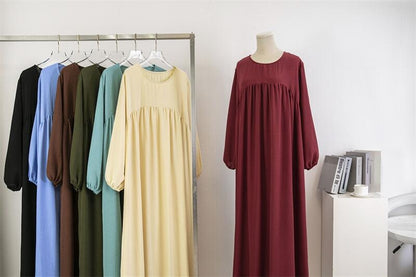 Abaya– Soft, Loose Fit, Long Sleeve Maxi Dress