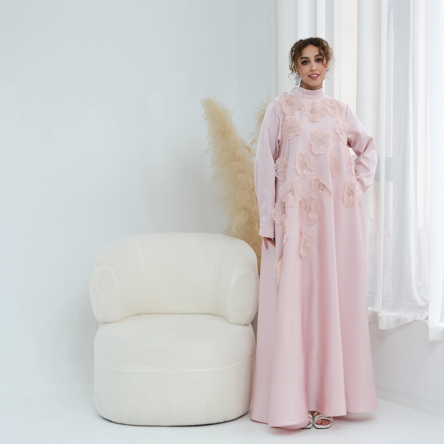 Turkish-style Abaya for Women | Modest Maxi Dress | Elegant Muslim Dress.