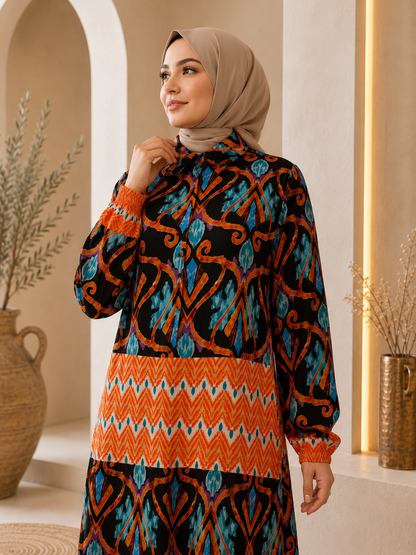 Elegant Printed Maxi Dress | Lightweight & Comfortable