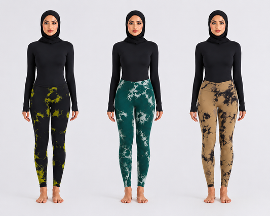 Gym Pants Hijab Workout Leggings | High Waist  | Modest Activewear Women