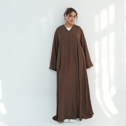 Luxury Stone Abaya – Elegant Modest Wear for Women