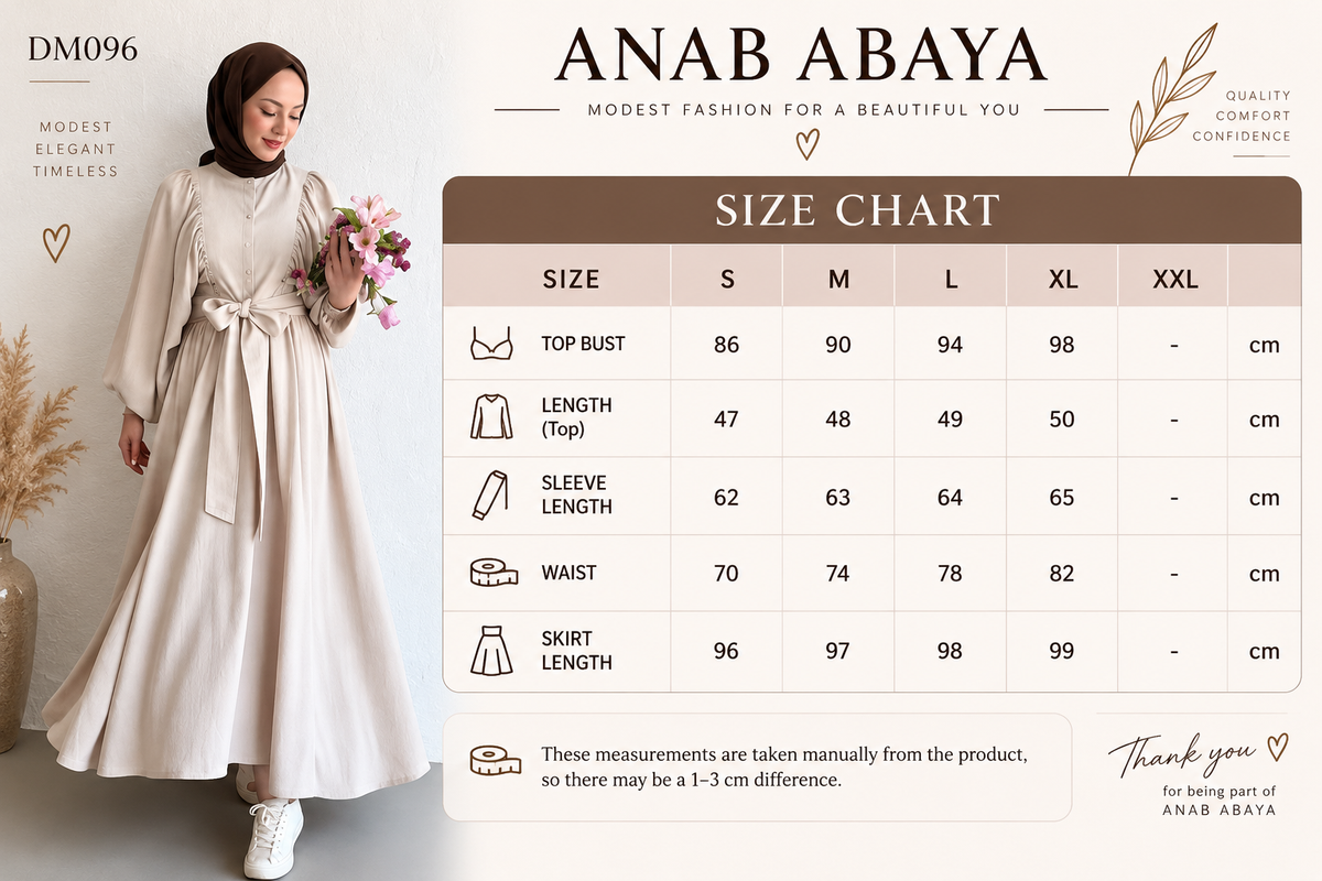 Elegant Abaya Dress – Modest 2-Piece Islamic Outfit for Women | Ramadan, Eid & Special Occasions