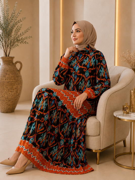 Elegant Printed Maxi Dress | Lightweight & Comfortable