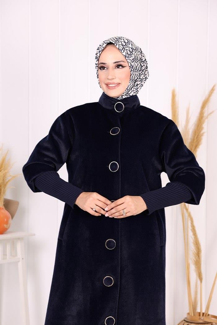 Women’s Long Mink Coat – Modest Winter Wear & Hijab Style Coat