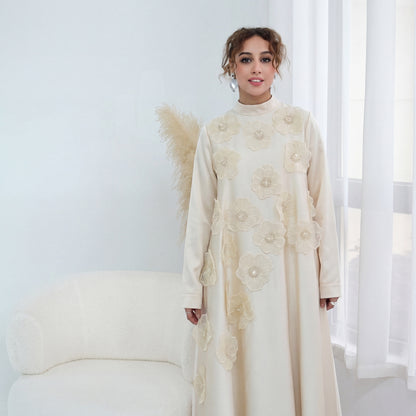 Turkish-style Abaya for Women | Modest Maxi Dress | Elegant Muslim Dress.
