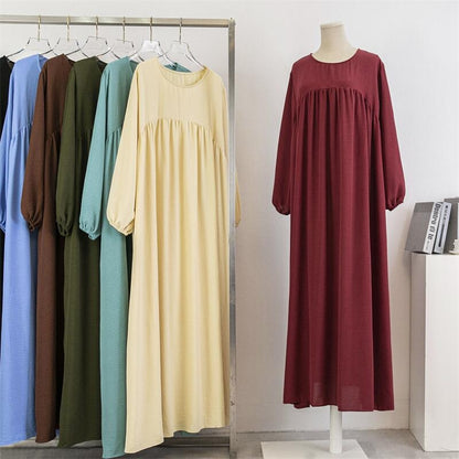 Abaya– Soft, Loose Fit, Long Sleeve Maxi Dress