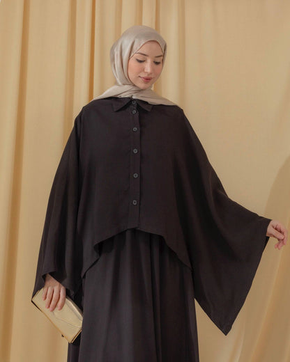 Loose-Fit Long-Sleeve Tunic & Pinafore.
