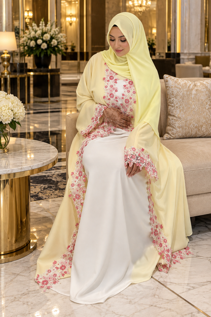 Luxury Floral Embroidered Abaya