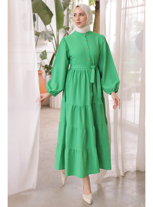 Green - Modest Dress