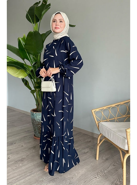 Navy Blue - Modest Dress