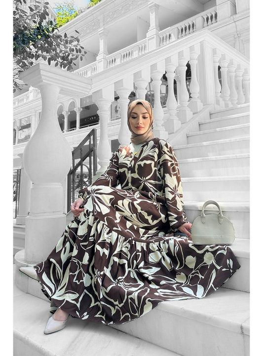 Brown - Modest Dress